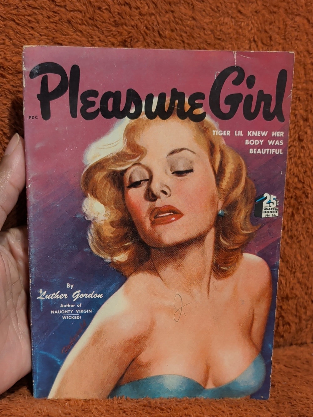 Pleasure Girl Vintage Magazine Cover - By Luther Gordon